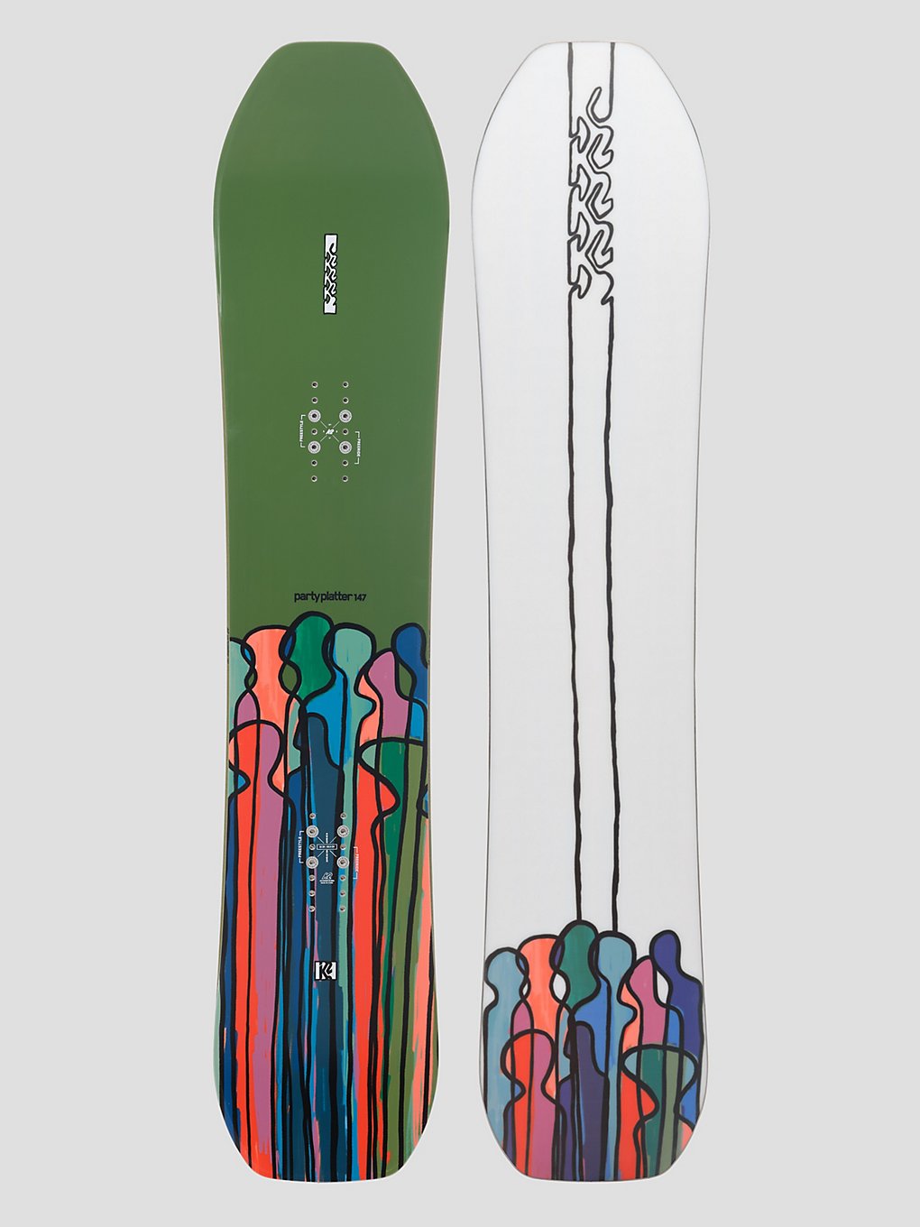 K2 Party Platter 2024 Snowboard patroon