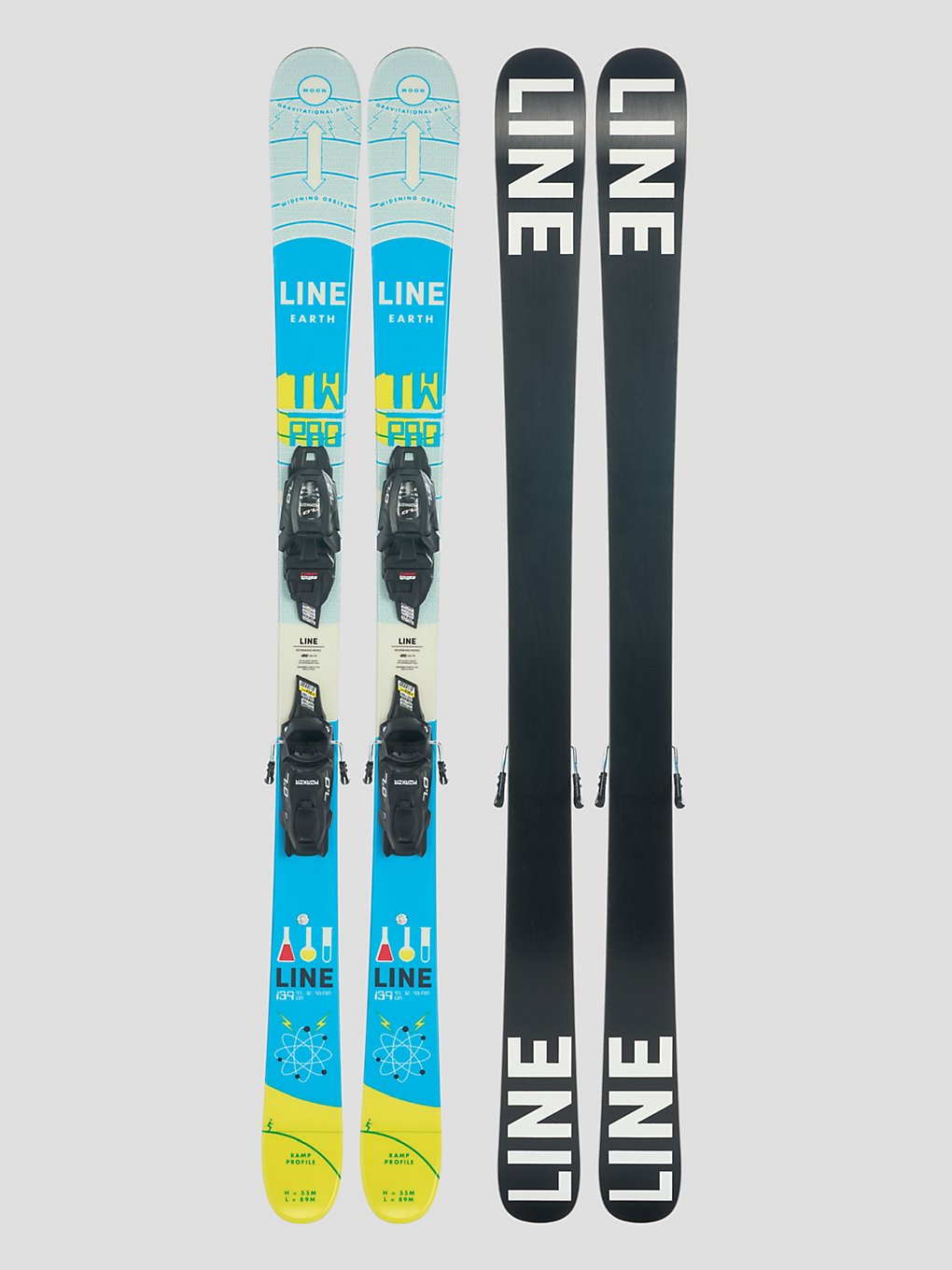 Line Wallisch Shorty + FDT 7 2024 Ski set patroon