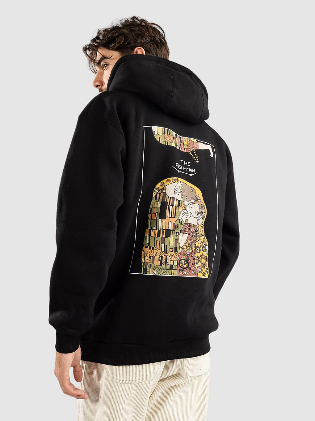 The Fish-Man Klimt Hoodie zwart