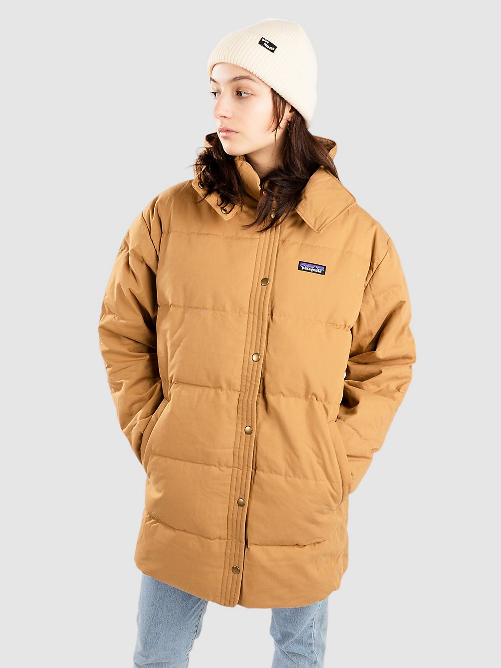 Patagonia Cotton Down Parka bruin