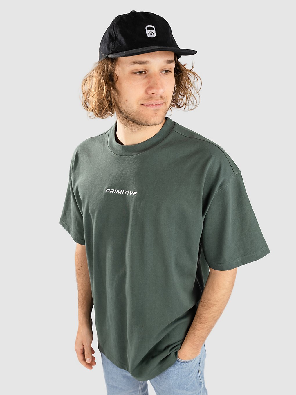 Primitive Euro Slant HW T-Shirt groen