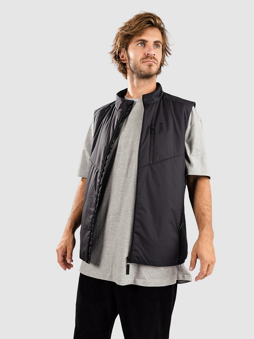 Mons Royale Arete Wool Insulation Fleece trui zwart