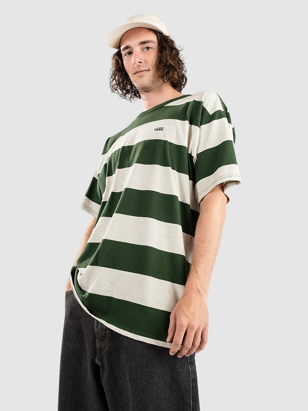 Vans Comfycush Stripe T-Shirt groen