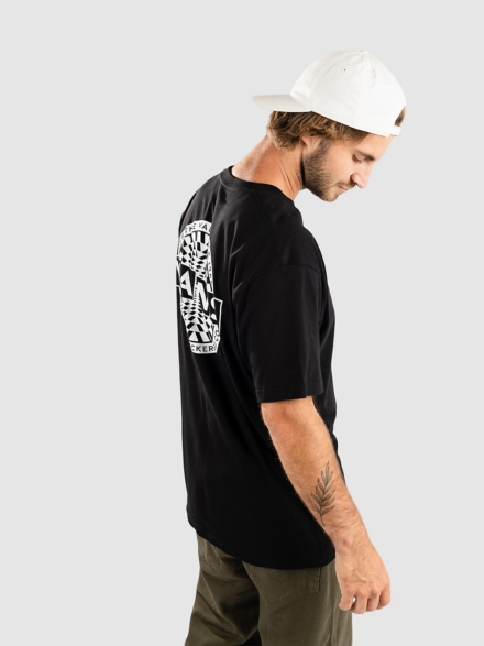 Vans Warped Checkerboard Log T-Shirt zwart