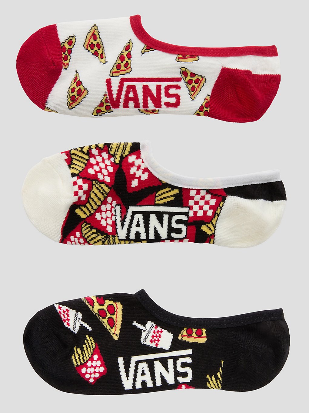 Vans Pizza Party Canoodle (6.5-10) Sokken wit