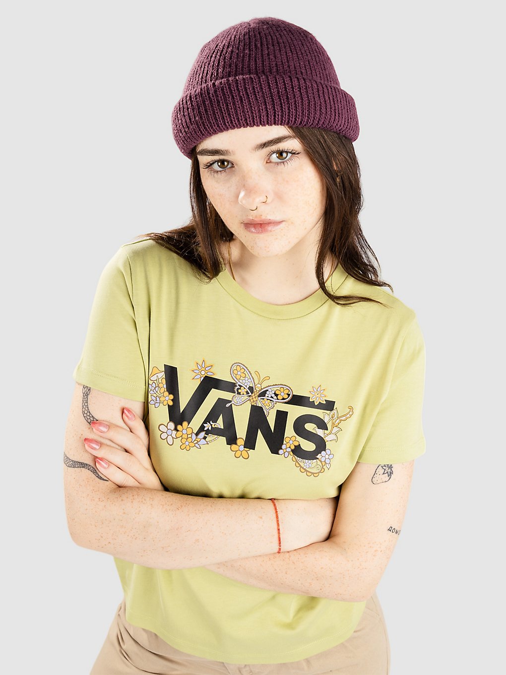 Vans Trippy Paisley Crew Trip T-Shirt groen