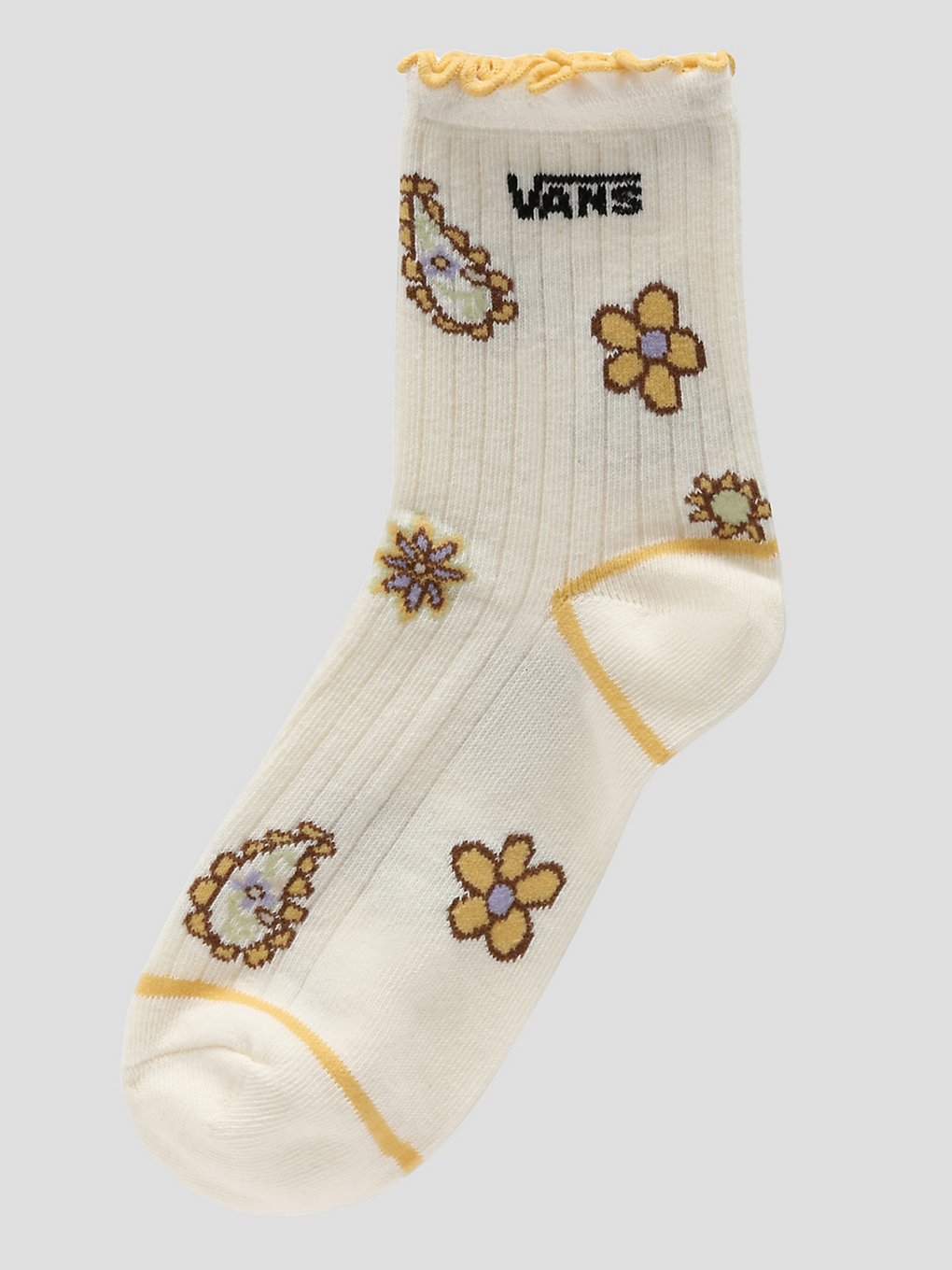 Vans Ruffle Crew Sock (6.5-10) Sokken wit