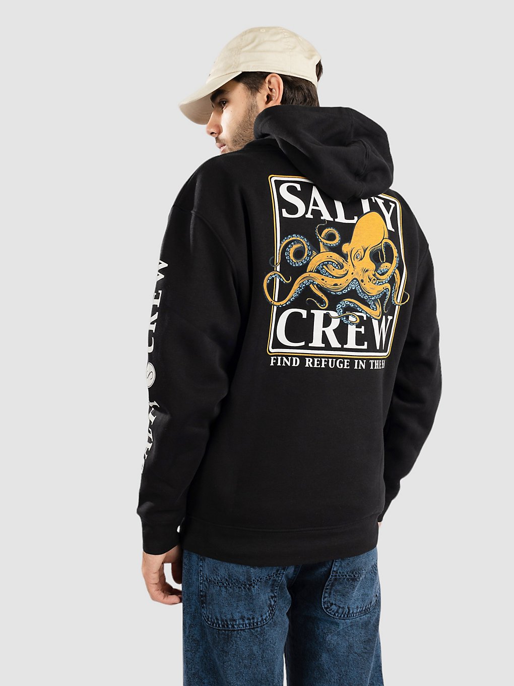 Salty Crew Ink Slinger Fleece Trui zwart