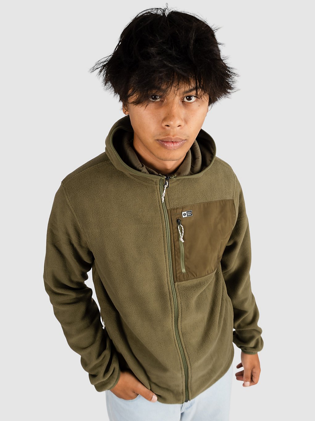 Salty Crew Ebbtide Polar Fleece Zip Hoodie groen