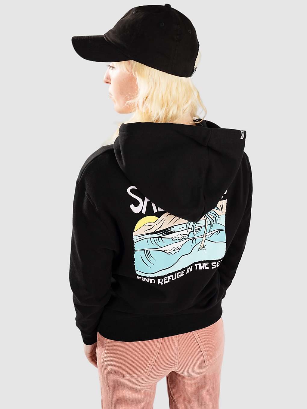 Salty Crew Postcard Hoodie zwart