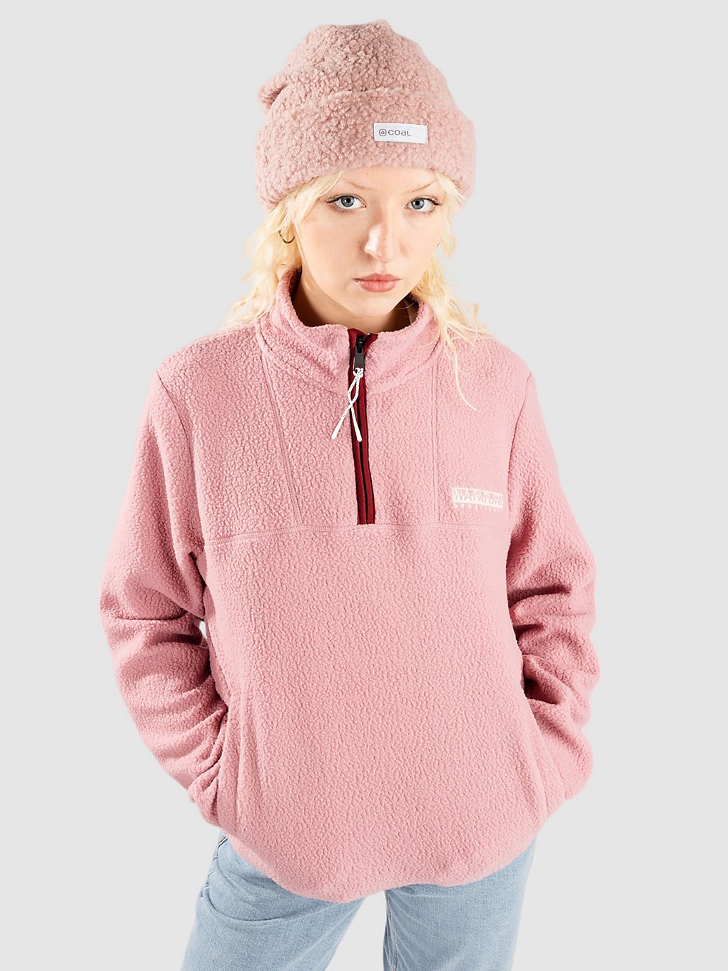 Napapijri T-Cuverville Hz Zip Hoodie roze