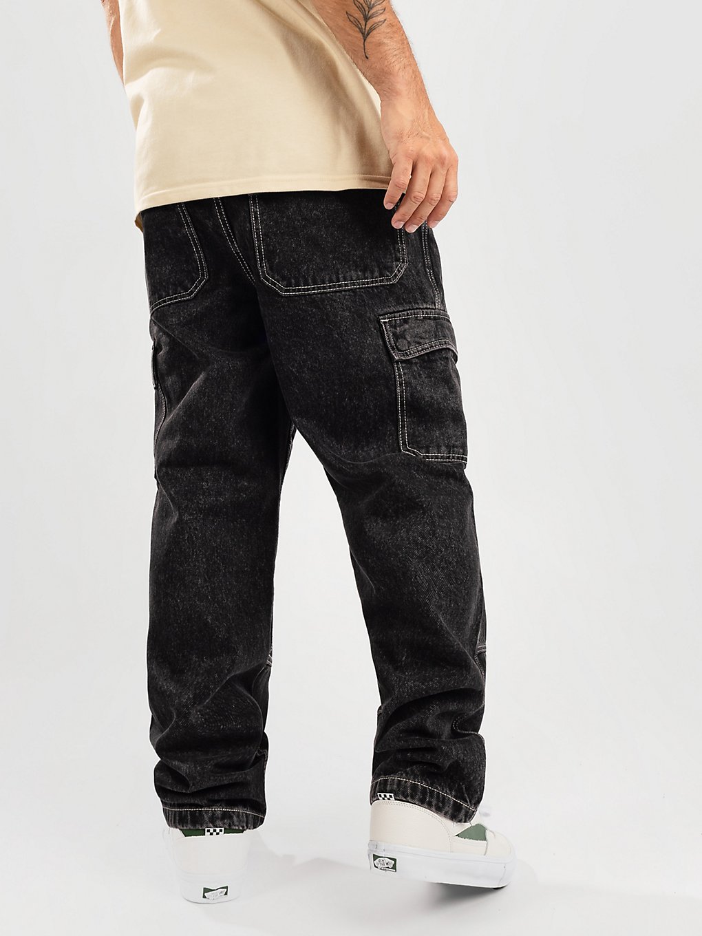 Empyre Sk8 Denim Cargo Jeans zwart