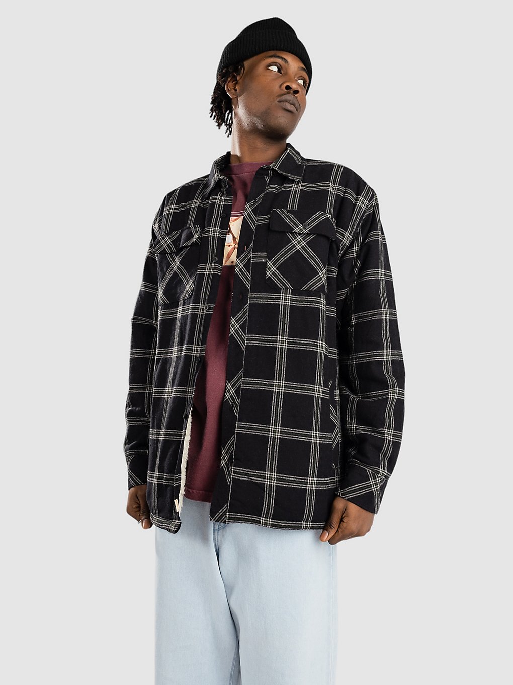 Dravus Sherpa Flannel Hemd zwart