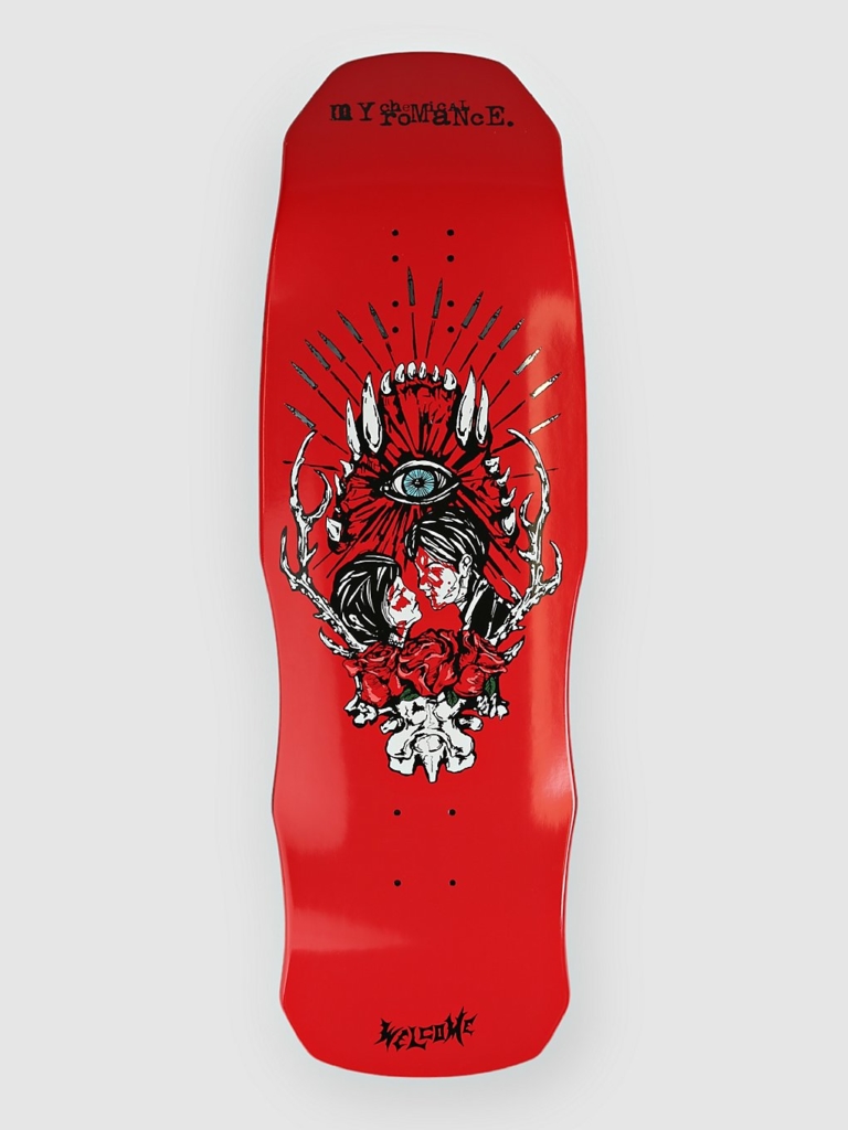 Welcome Three Cheers for Sweet Revenge on 9.75″ Skateboard deck rood