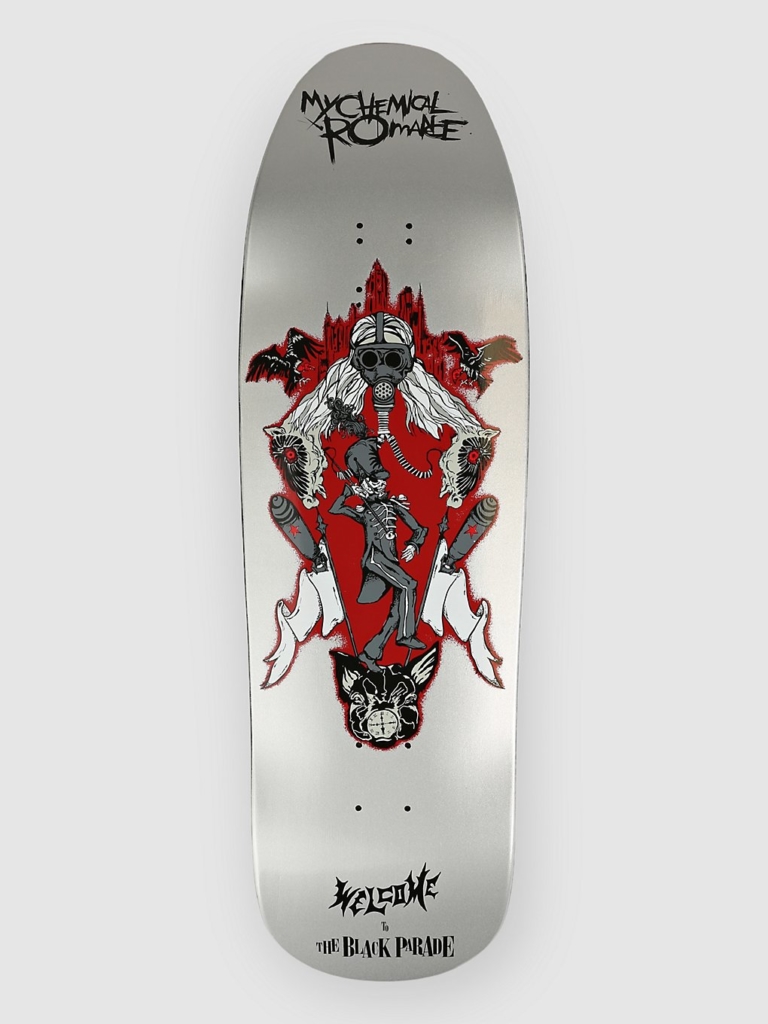 Welcome The zwart Parade on Gaia 9.6″ Skateboard deck grijs