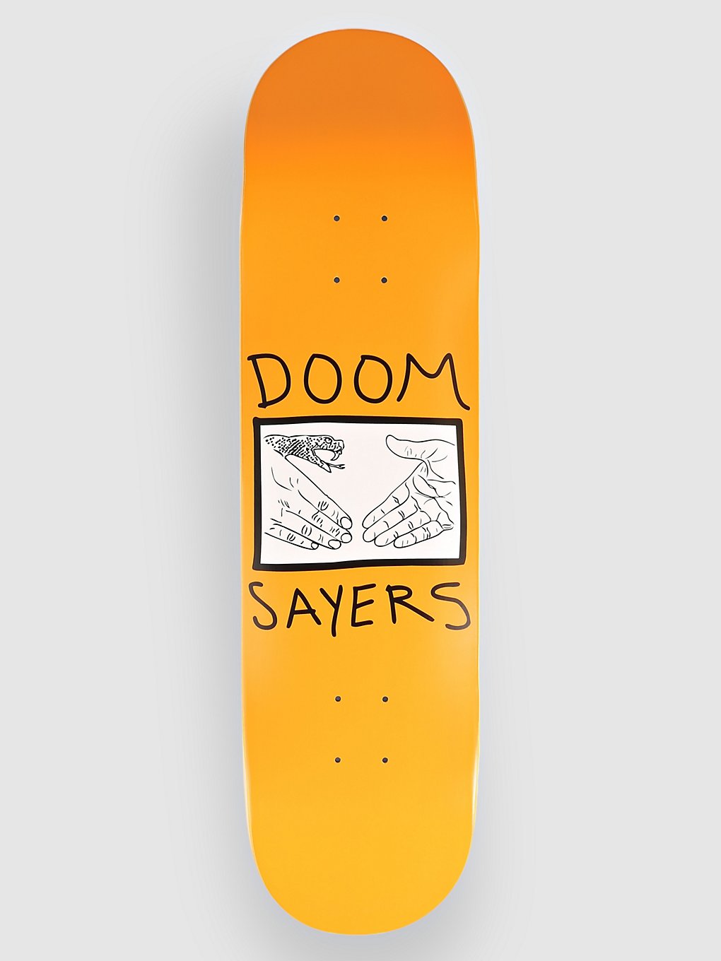 Doomsayers Snake Shake 8.25" Skateboard deck geel