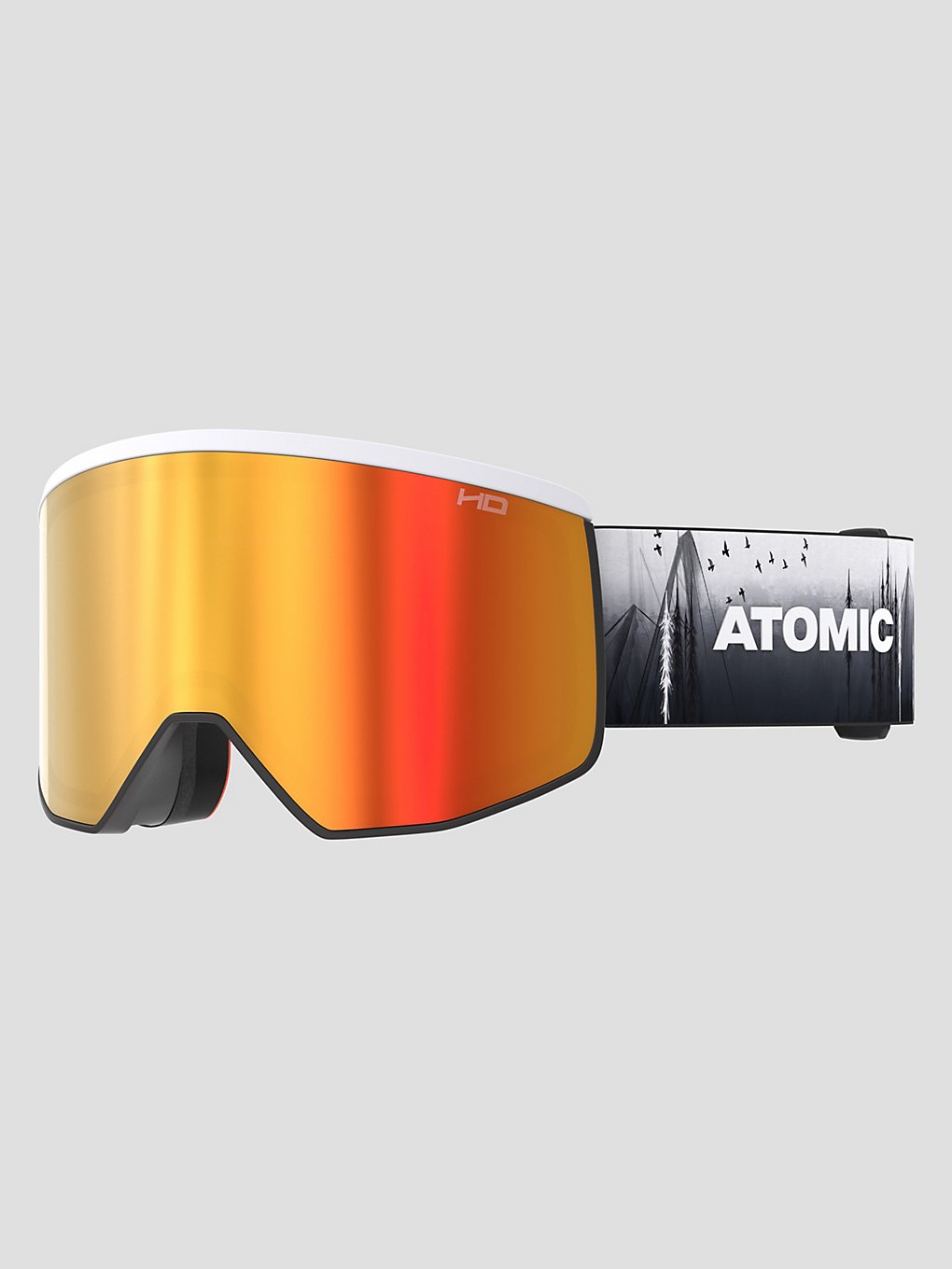 Atomic Four Pro Hd zwart/wit/Tree Skibril zwart