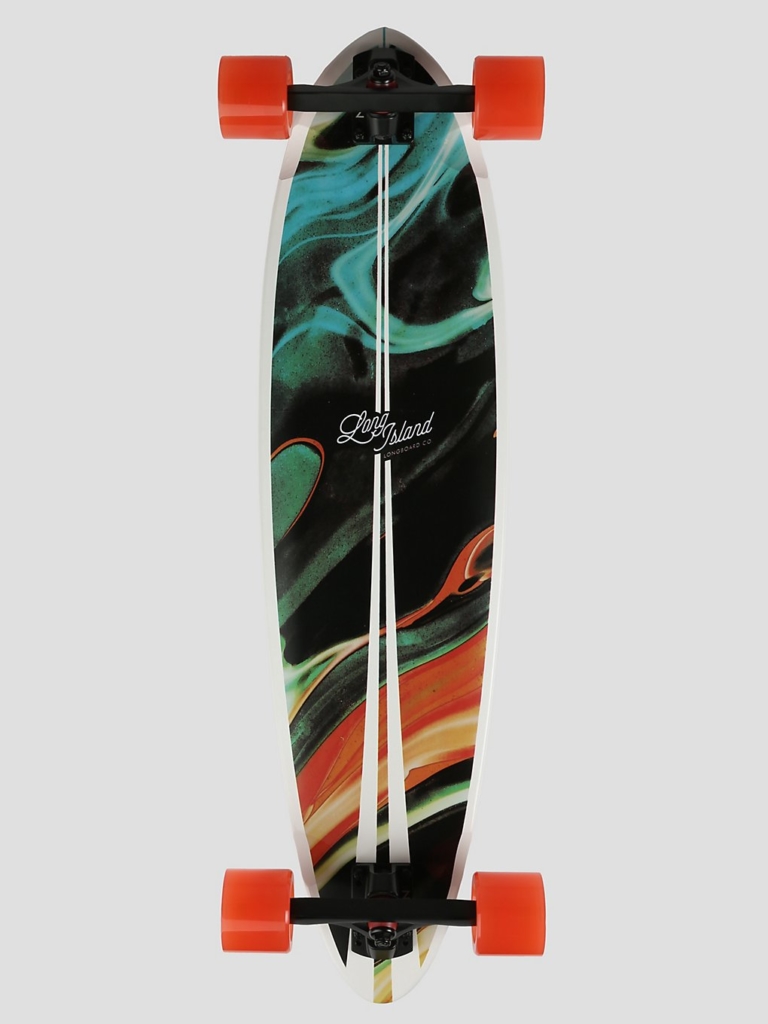 Long Island Longboards Teal 35″ x 9″ Complete blauw