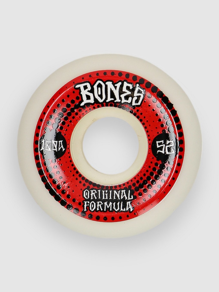 Bones Wheels 100’s Originals #5 V5 Sidecut 100A 52mm Wielen wit
