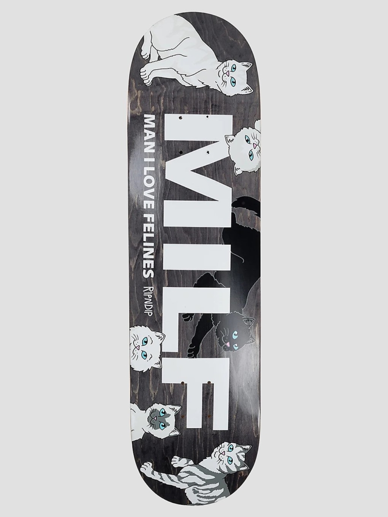 RIPNDIP Man I Love Felines Board 8.25″ Skateboard deck zwart