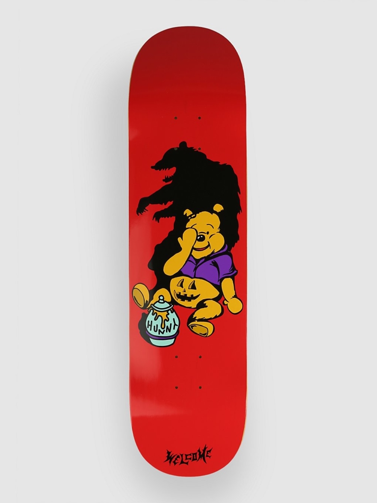 Welcome Hunny On Evil Twin 8.25″ Skateboard deck rood