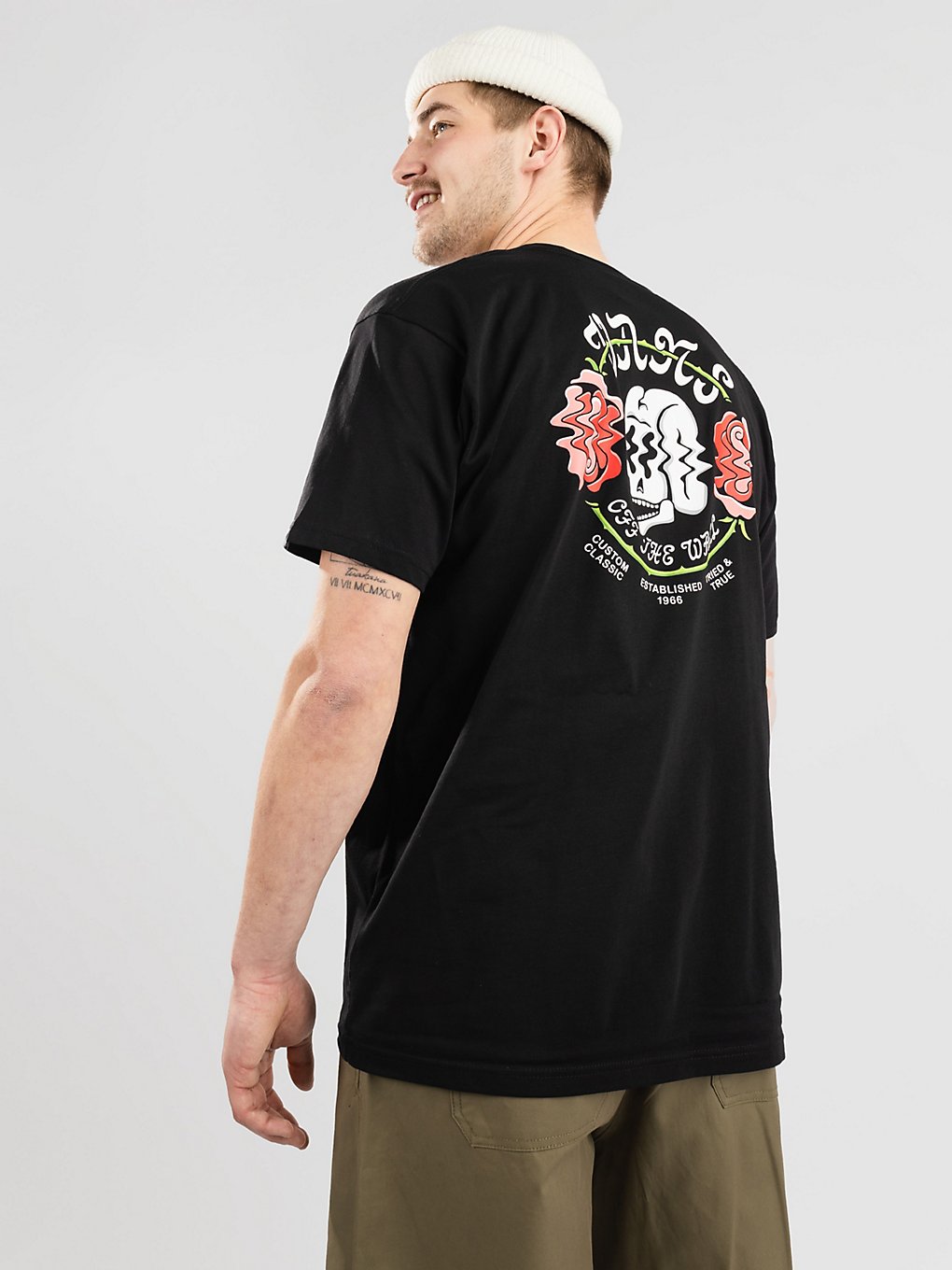 Vans Shaken Skull T-Shirt zwart