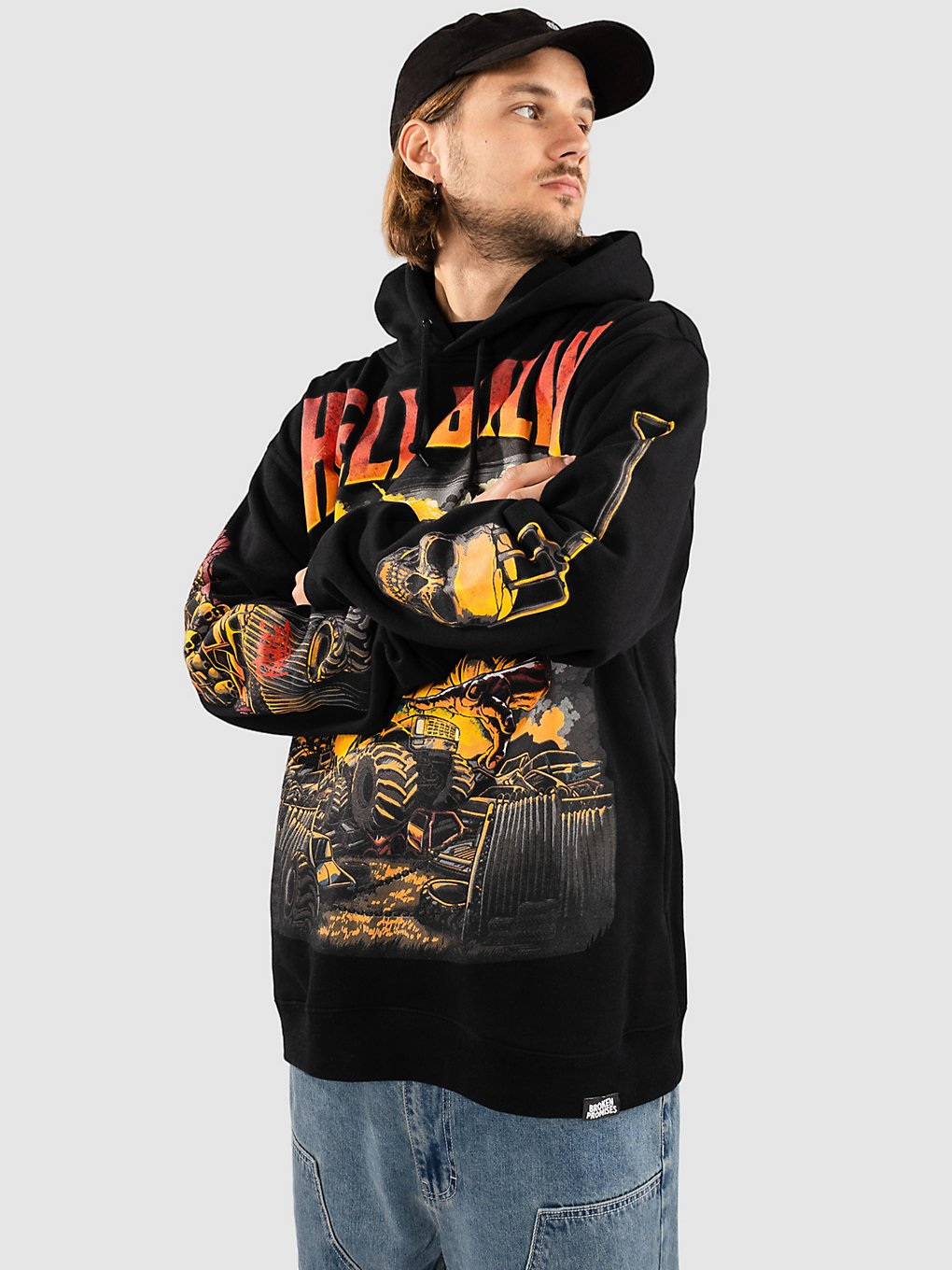 Broken Promises Junkyard Hoodie zwart