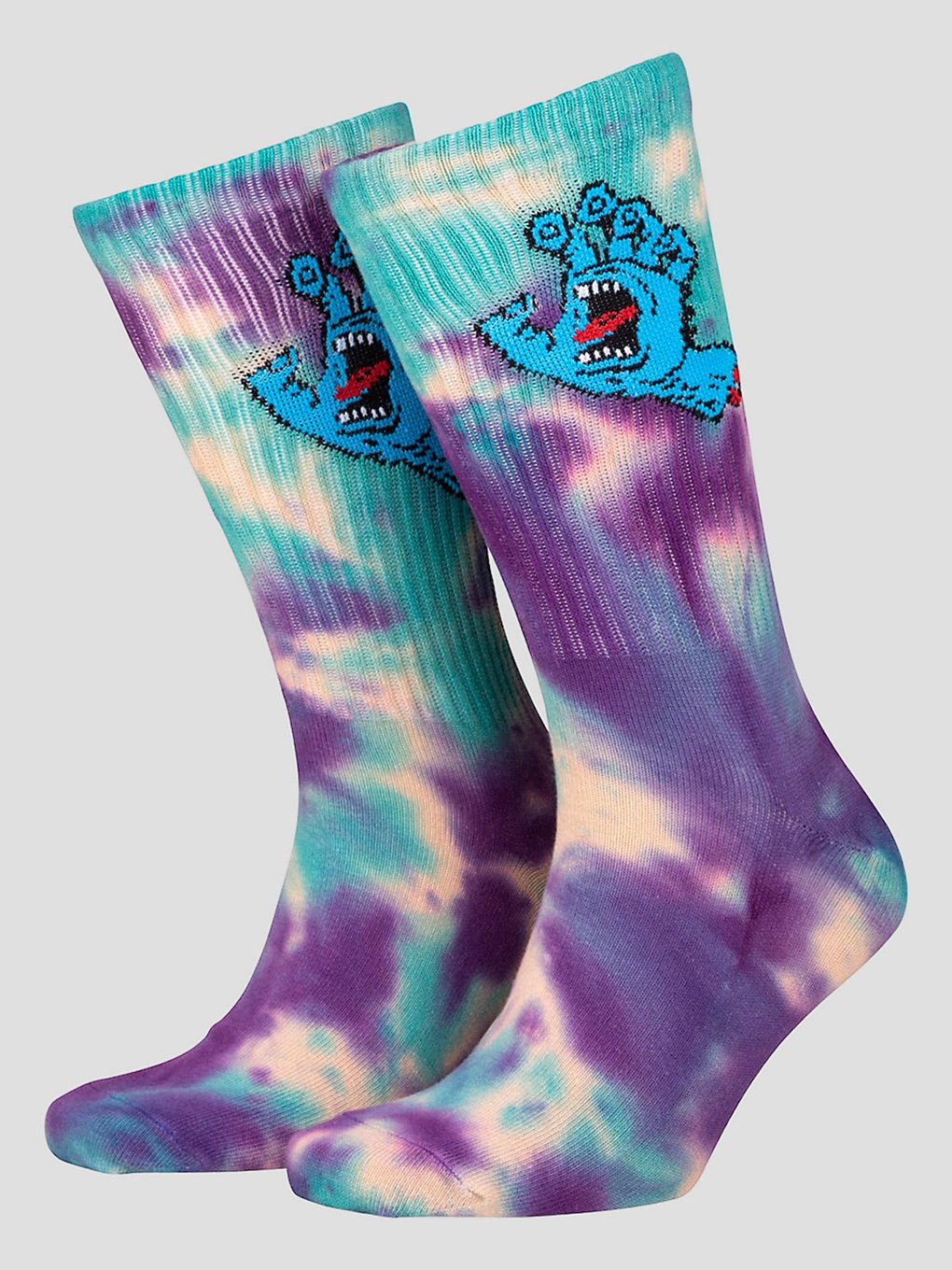 Santa Cruz Screaming Hand Tie Dye Sokken patroon