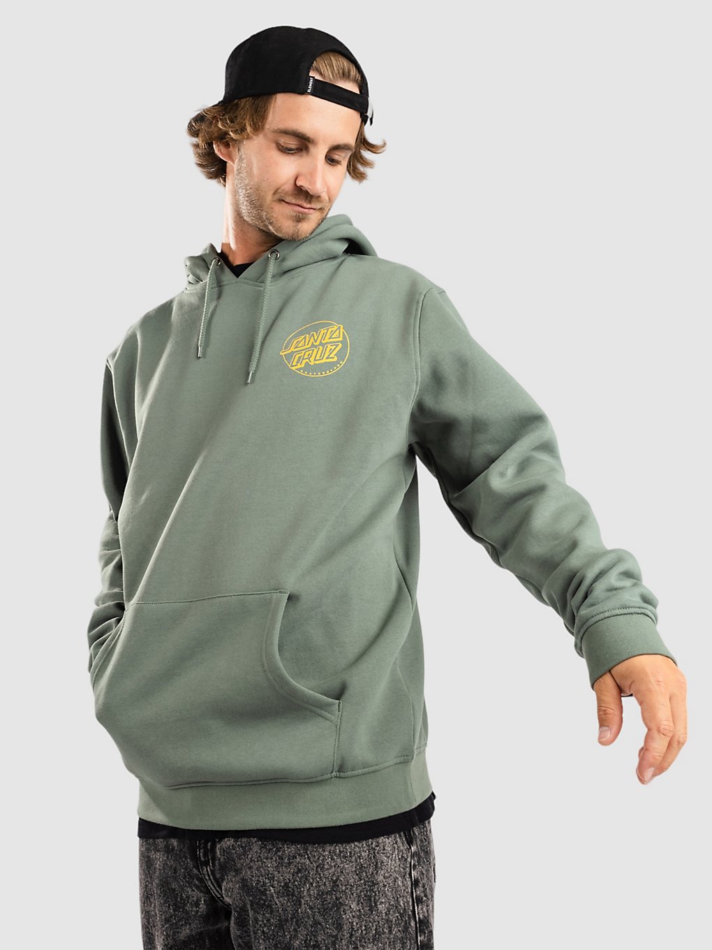 Santa Cruz Absent Topo Dot Hoodie groen