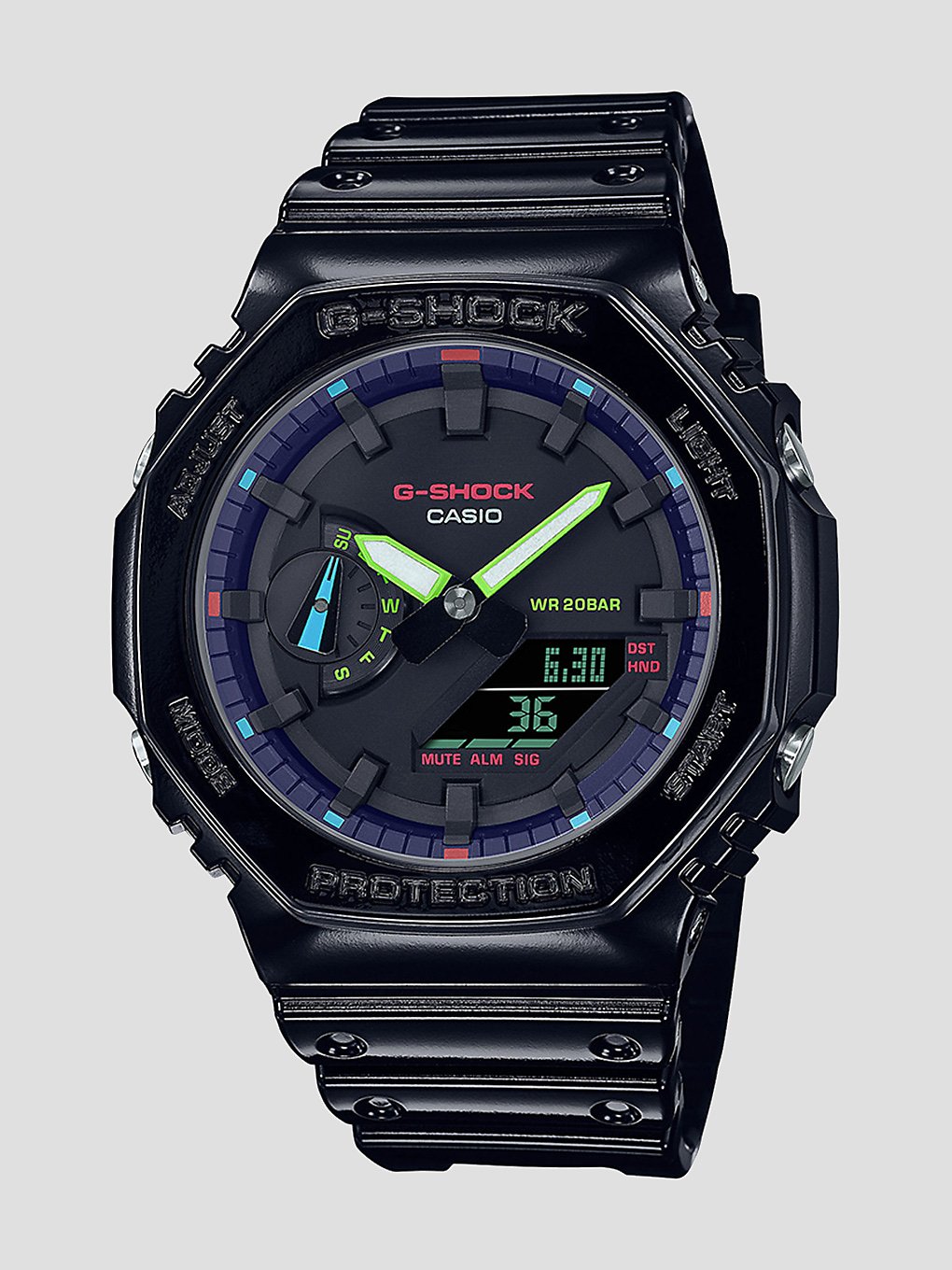 G-SHOCK GA-2100RGB-1AER Horloge zwart