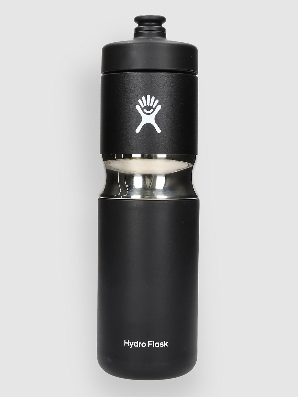 Hydro Flask 20 Oz Wide Mouth Insulated Sport Fles zwart