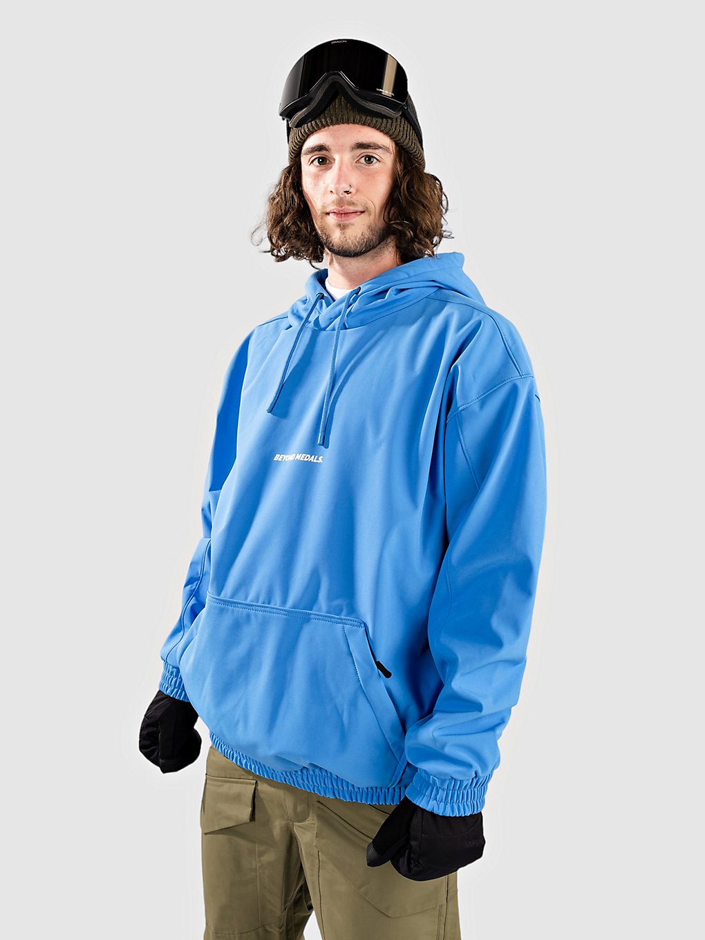 Beyond Medals Softshell Shred Shred Hoodie blauw