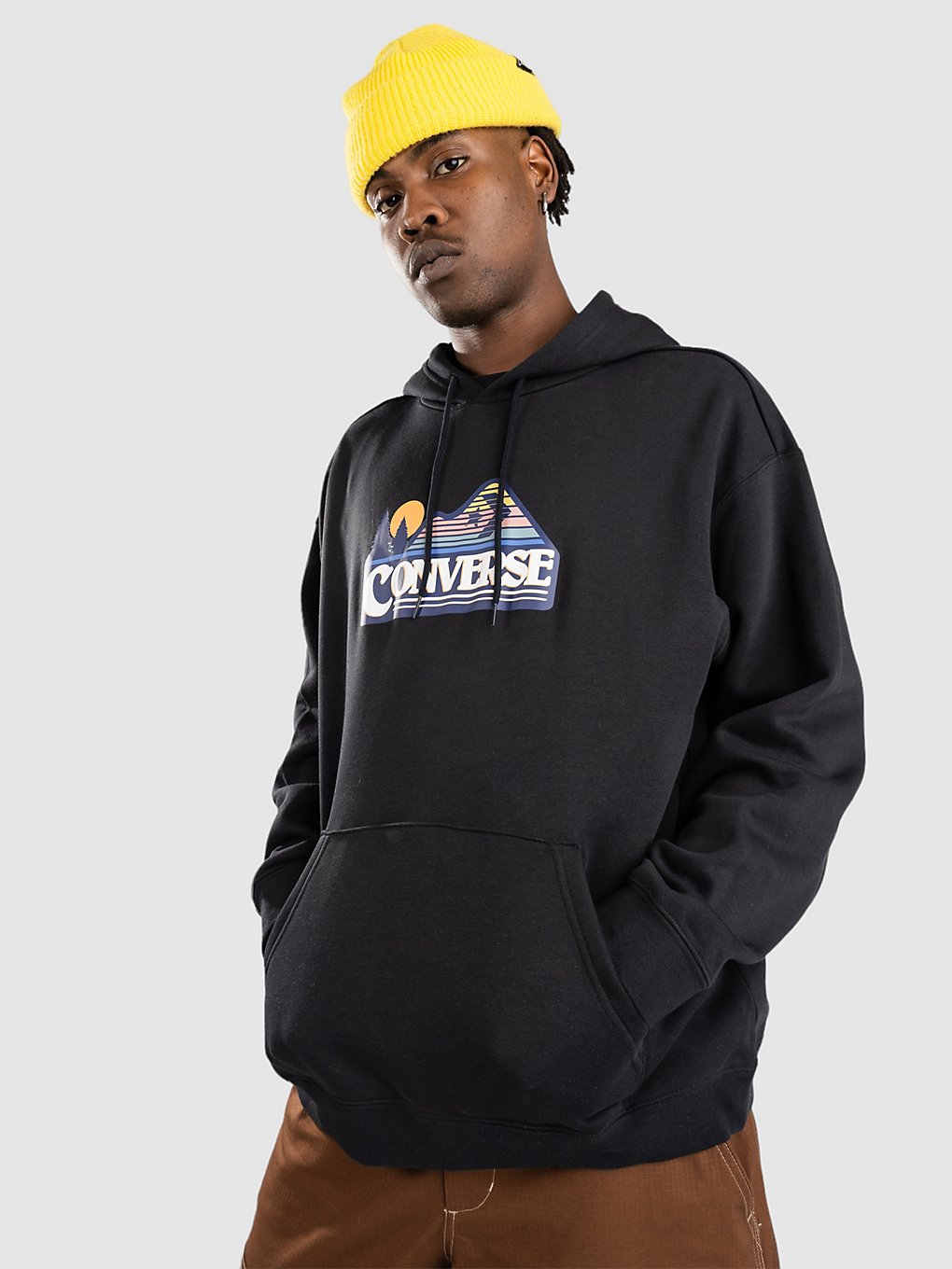 Converse CC Elevated Logo Graphic Os Hoodie zwart