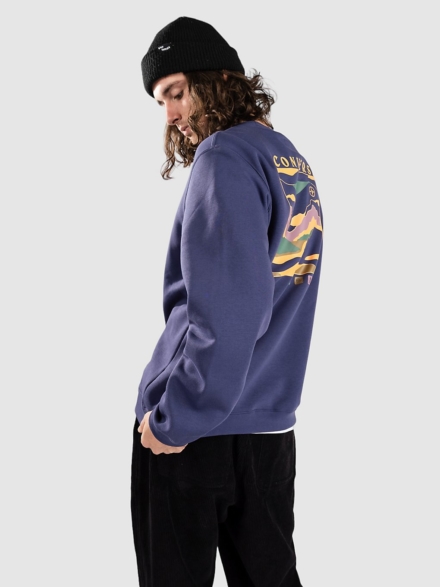 Converse CC Winter Art Graphic Crew Trui blauw
