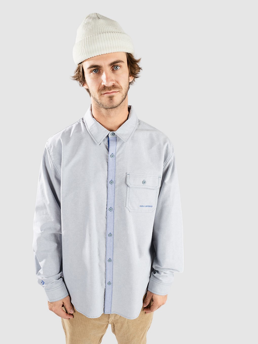 Converse Oxford Button Down Hemd blauw