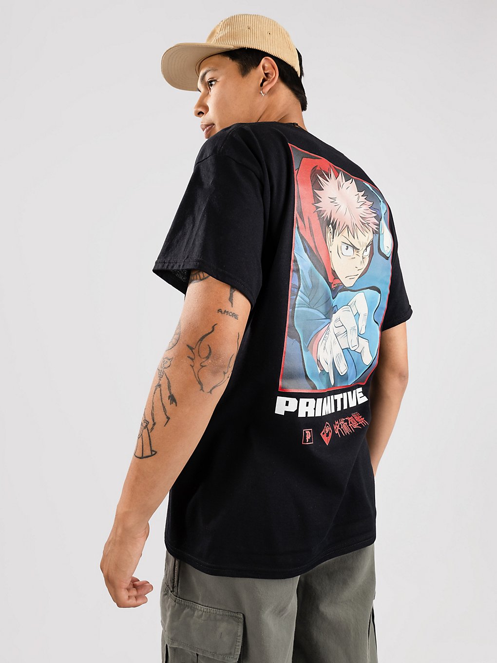 Primitive Yuji T-Shirt zwart