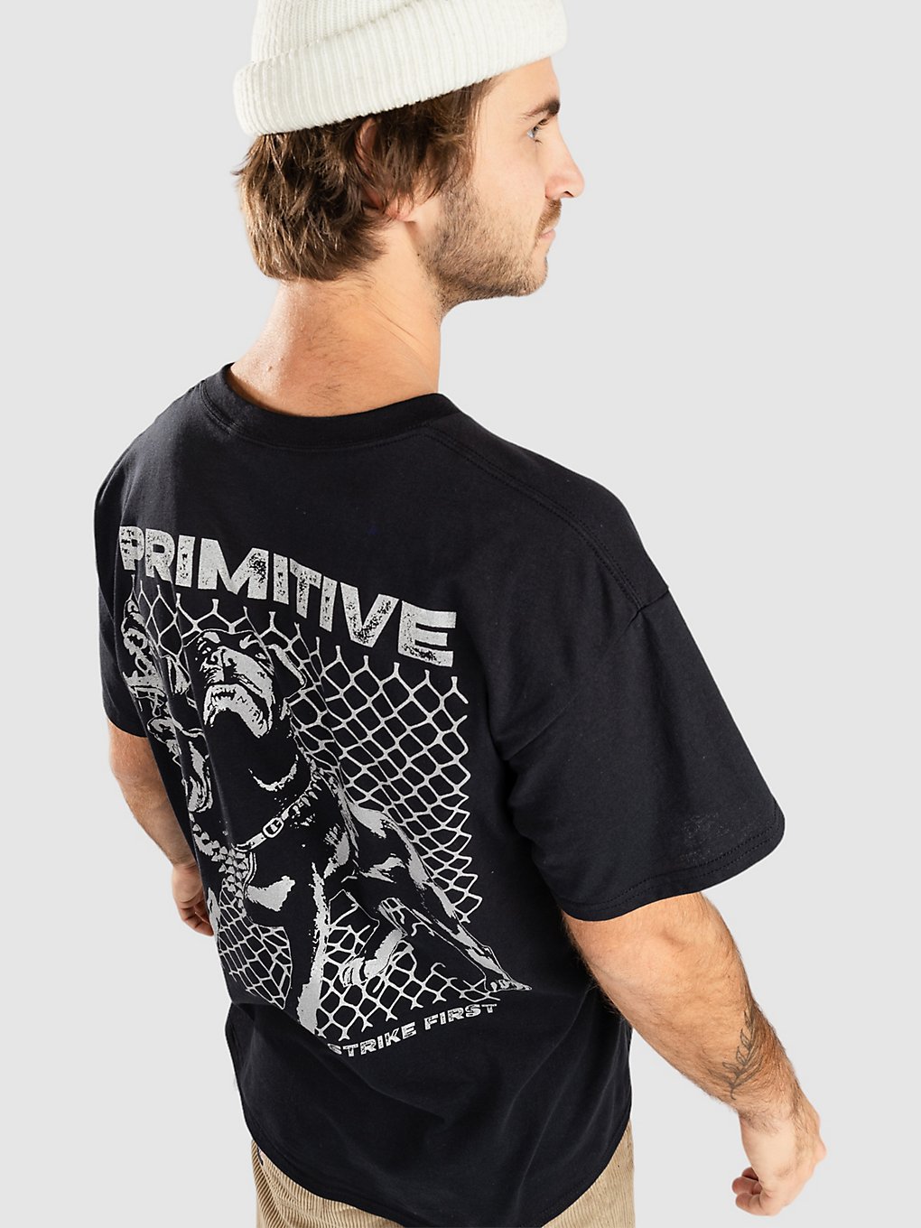 Primitive Warning T-Shirt zwart