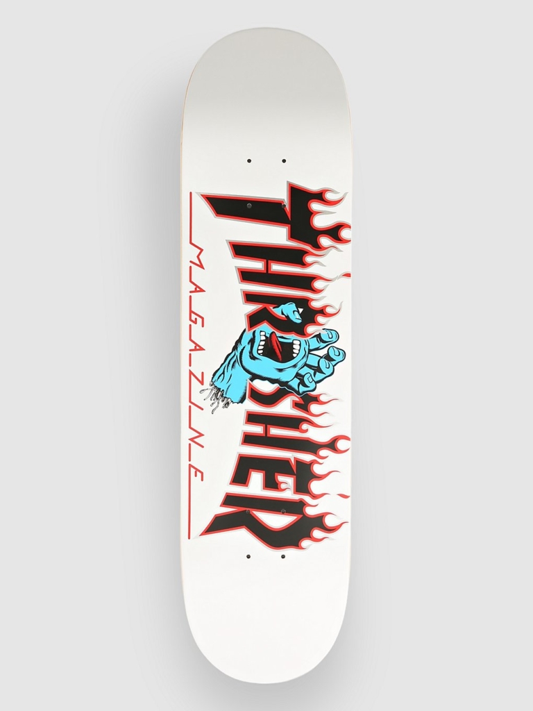 Santa Cruz X Thrasher Screaming Flame 8″ Skateboard deck wit