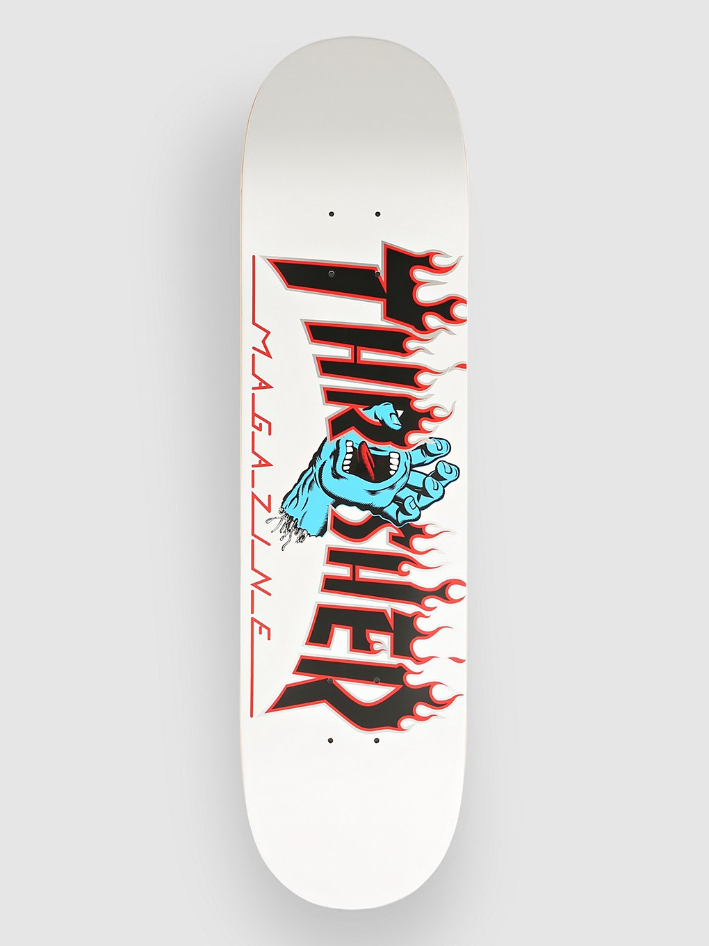 Santa Cruz X Thrasher Screaming Flame 8" Skateboard deck wit