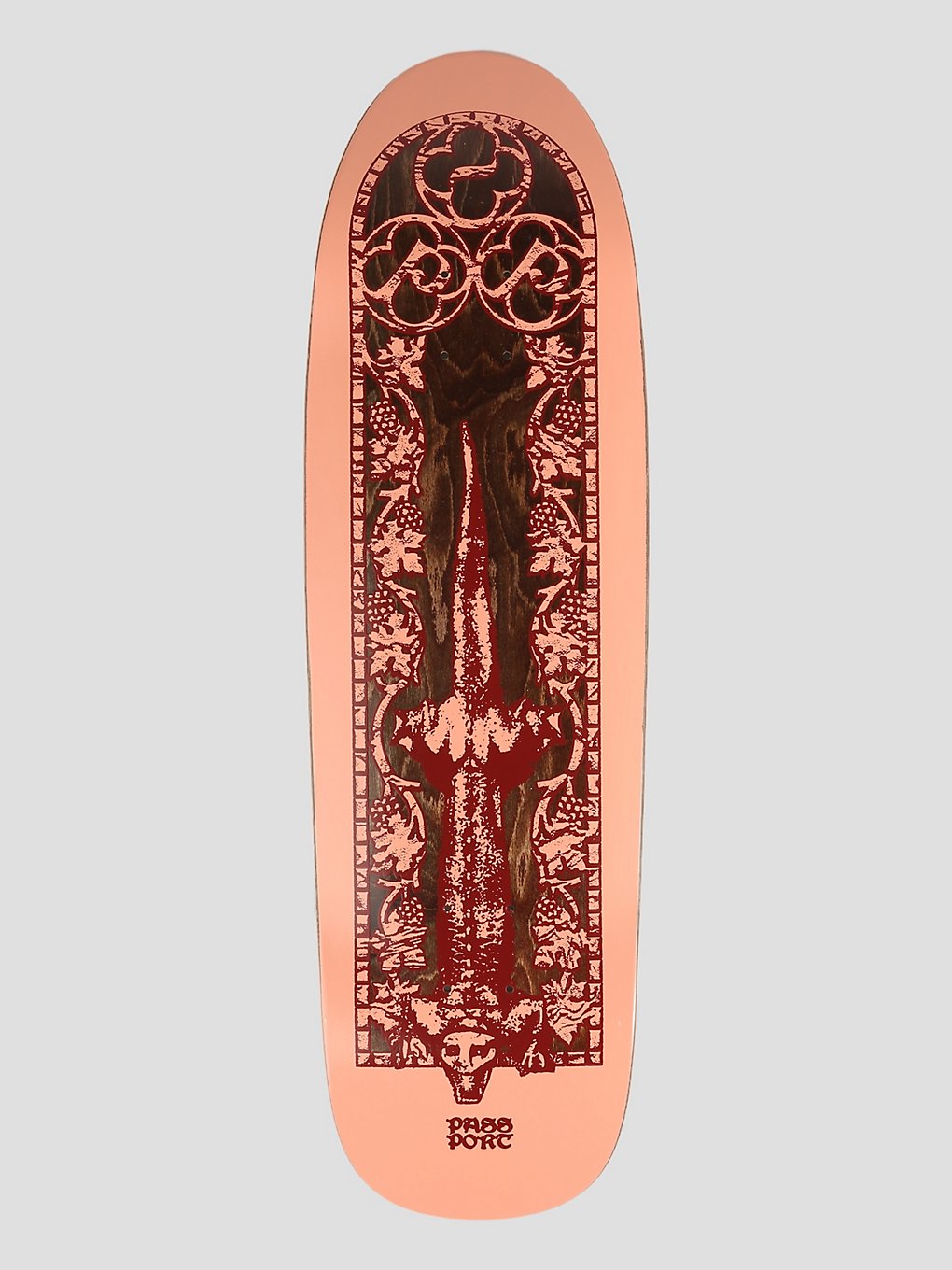 Pass Port Gargoyle Series Lizard Spade Shape 8.875 Skateboard deck patroon