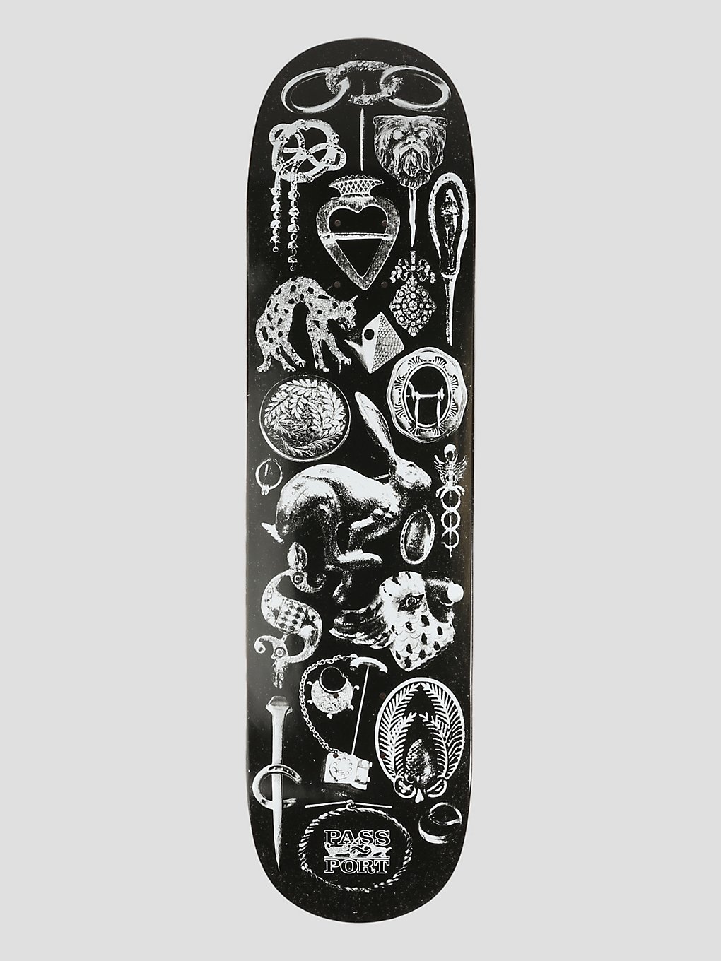 Pass Port Trinkets Hare 8" Skateboard deck patroon