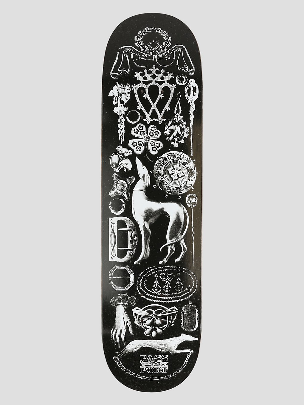 Pass Port Trinkets Hound 8.38" Skateboard deck patroon