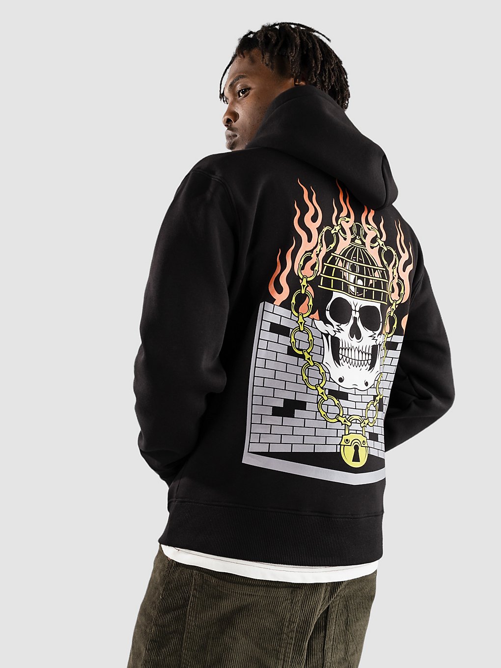 Doomsday Society Mental Cage Hoodie zwart