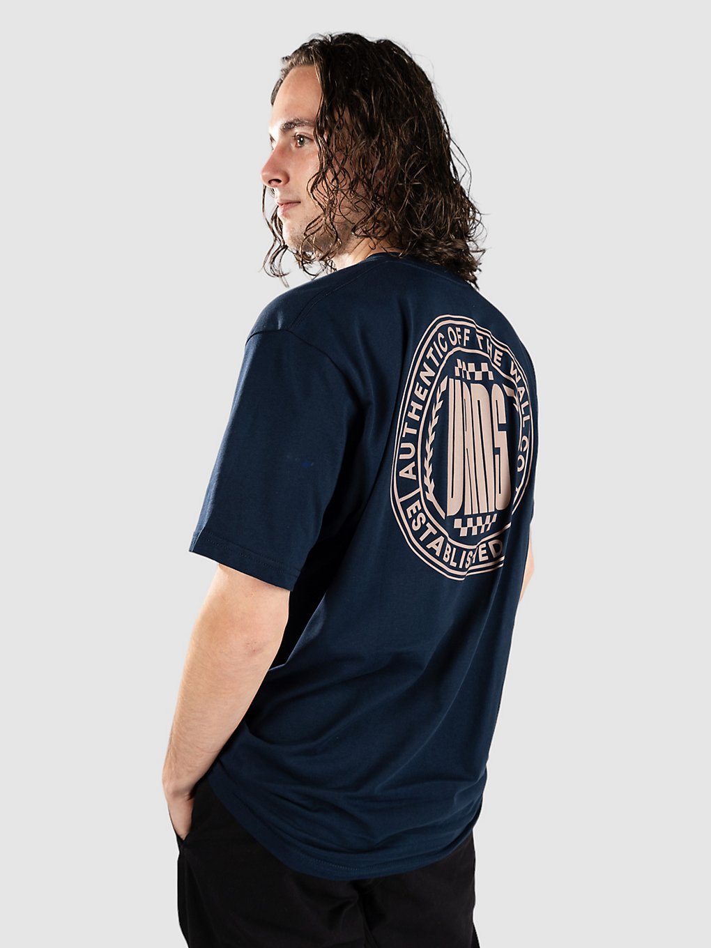 Vans Circle Racer Lockup T-Shirt blauw