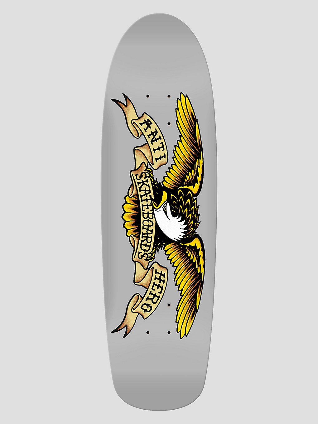 Antihero Shaped Classic Eagle The Genius 9.18" Skateboard deck grijs