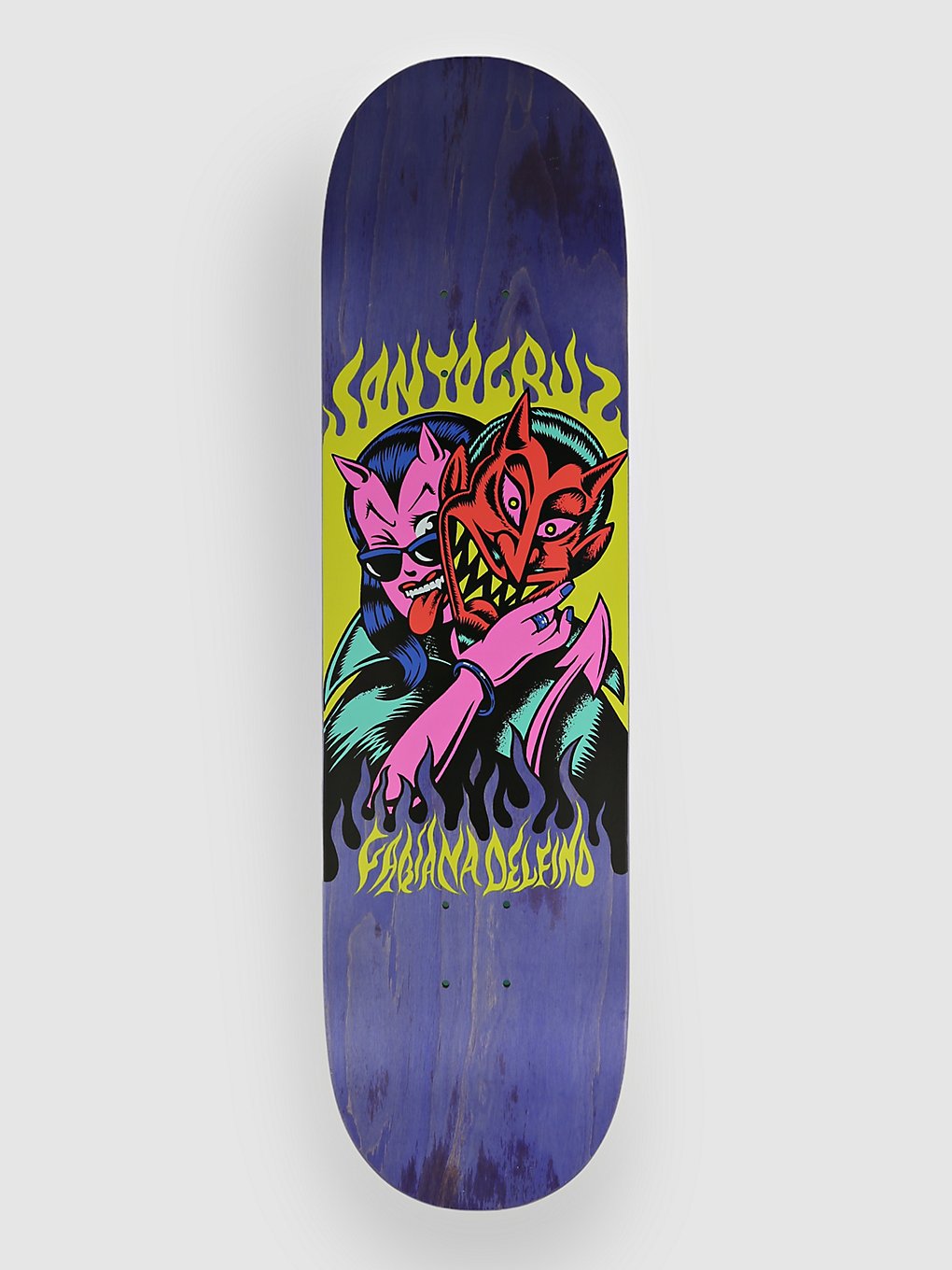 Santa Cruz Delfino Devil Vx 8.25" Skateboard deck blauw