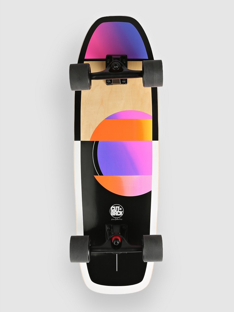 Cutback Surfskates Techno Wave 32″ Surfskate zwart