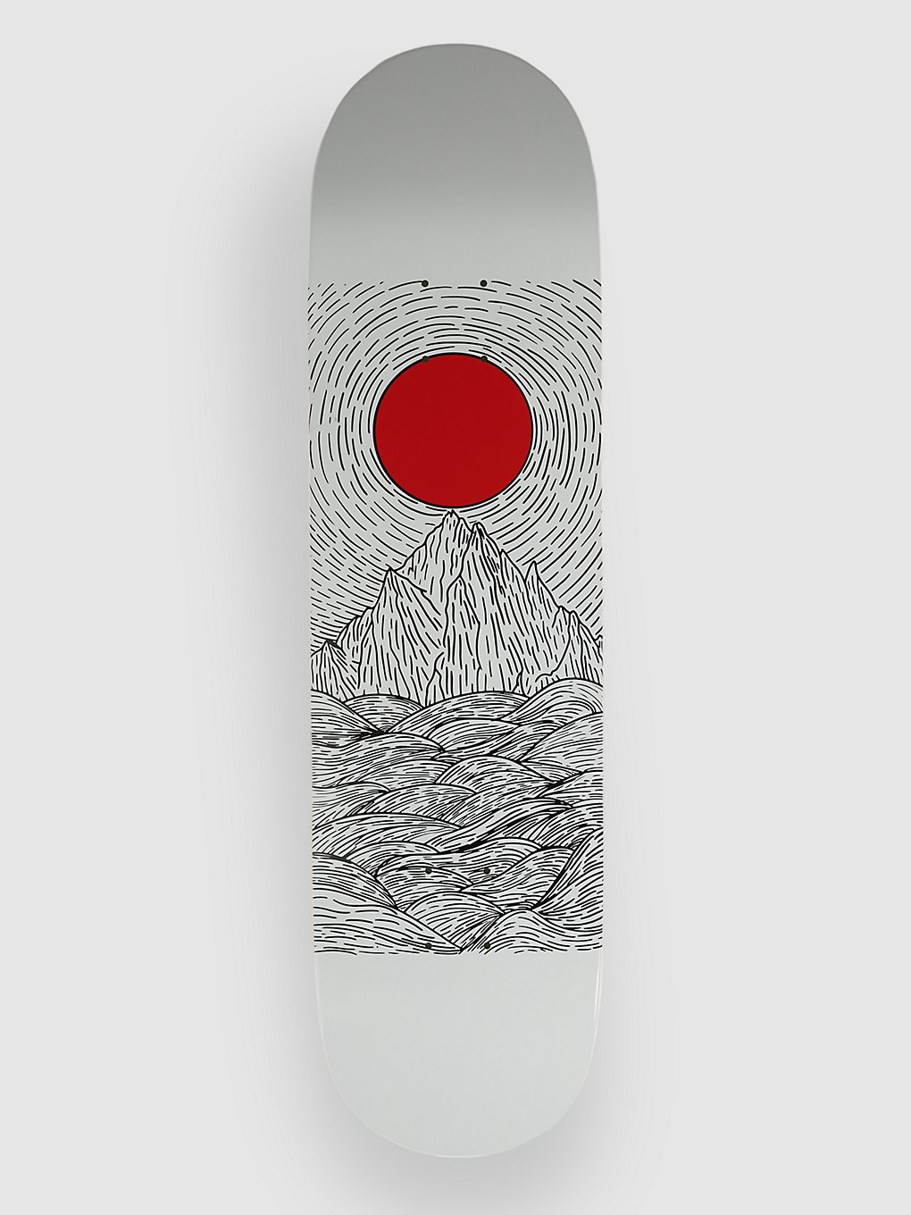 Blue Tomato Red Sun 8.25" Skateboard deck wit