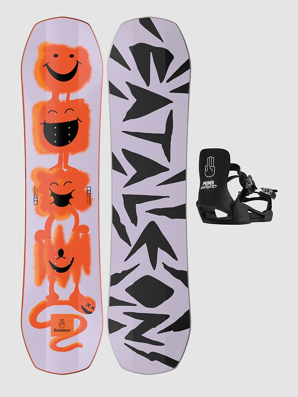 Bataleon Minishred + Minishred M 2024 Snowboard set patroon