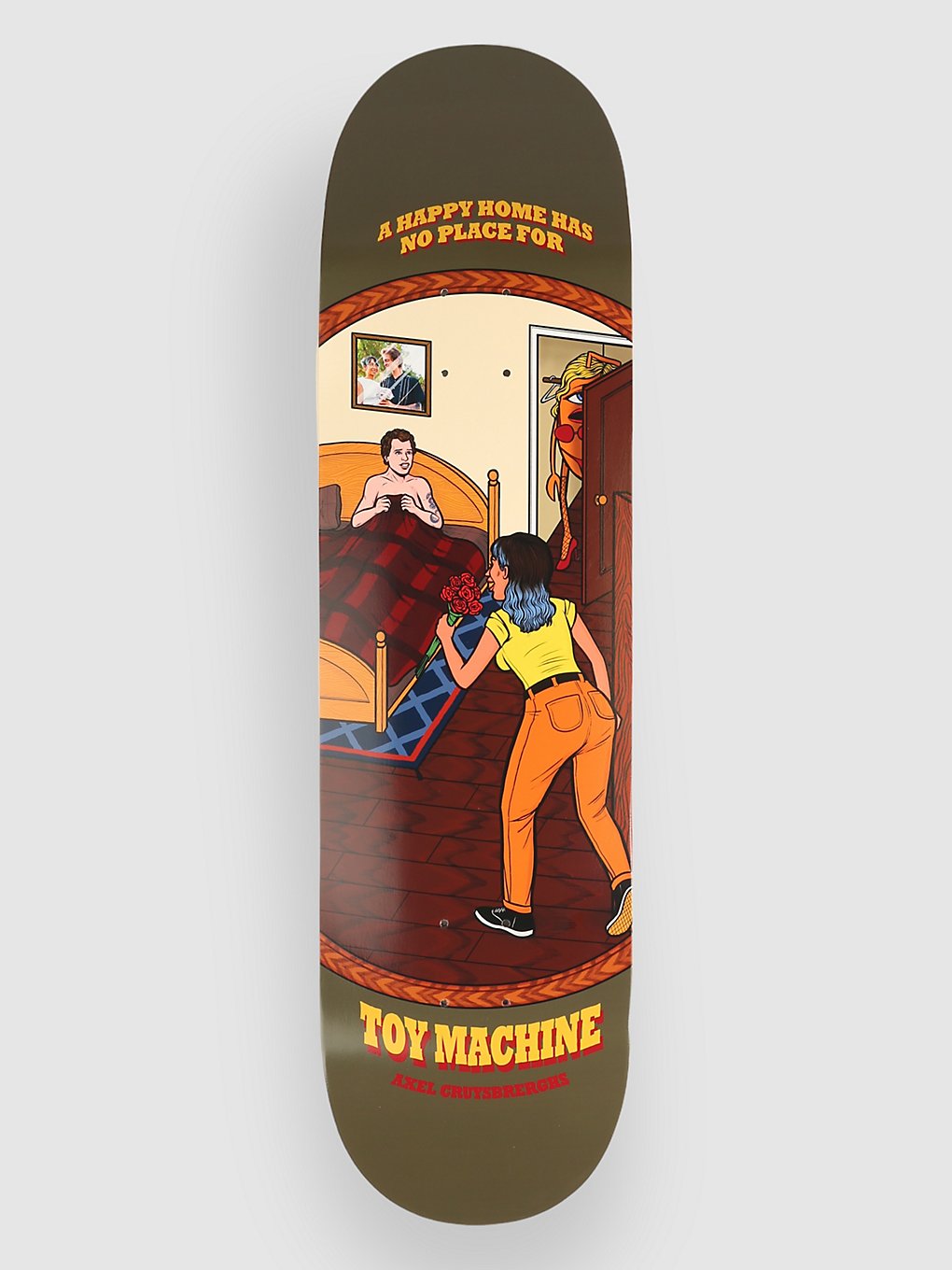 Toy Machine Axel Happy Home 8.38" Skateboard deck bruin